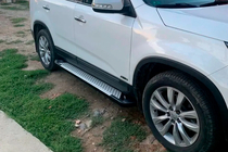 Kia Sorento II XM 2009–2014 Sidosteg Allmond Grey (2 st, aluminium) 2010–2013 foto 1