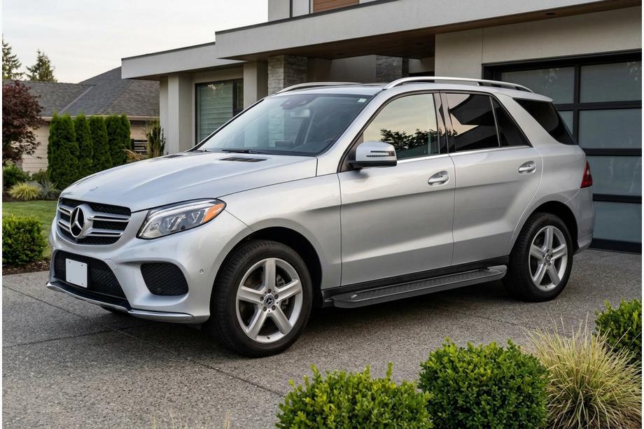 Mercedes GLE/ML class W166 2011–2018 Sidosteg Allmond Black (2 st, aluminium) Image