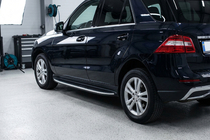 Mercedes GLE/ML сlass W166 2011–2018 Sidosteg Tayga Grey (2 st, aluminium) foto 1