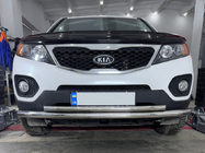Kia Sorento II XM 2009–2014 Främre nedre skyddsbåge (rostfritt) foto 1