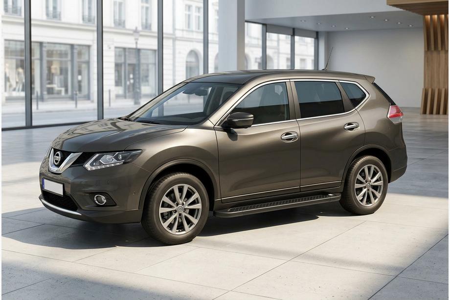 Nissan X-trail T32/Rogue 2014–2021 Sidosteg Allmond Black (2 st, aluminium) Image
