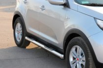 Kia Sportage 2010–2015 Sidorör (2 st, rostfritt) foto 3