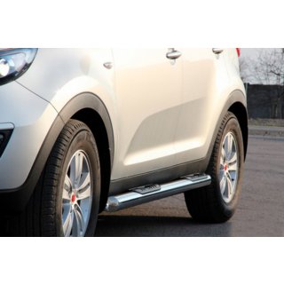 Sidorör (2 st, rostfritt) Kia Sportage 2010–2015 foto 4