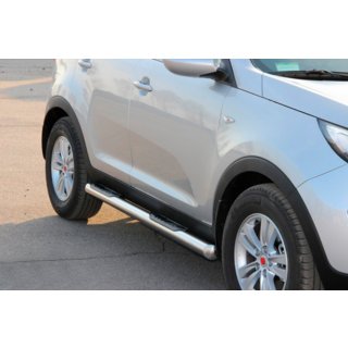 Sidorör (2 st, rostfritt) Kia Sportage 2010–2015 foto 3