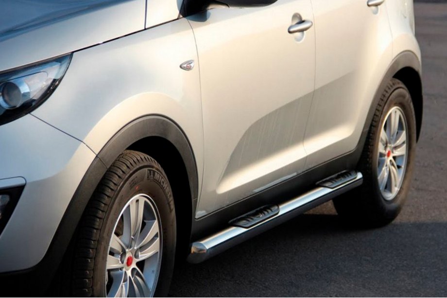 Kia Sportage 2010–2015 Sidorör (2 st, rostfritt) Image