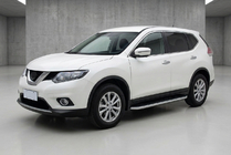 Nissan X-trail T32/Rogue 2014–2021 Sidosteg Tayga Grey (2 st, aluminium) foto 1