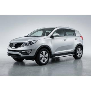 Sidosteg Allmond Grey (2 st, aluminium) Kia Sportage 2010–2015 foto 1
