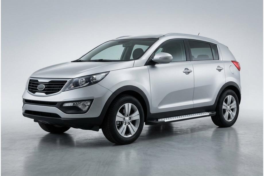 Kia Sportage 2010–2015 Sidosteg Allmond Grey (2 st, aluminium) Image
