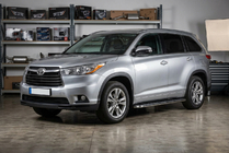 Toyota Highlander 2013–2019 Sidosteg Maydos V1 (2 st, aluminium / rostfritt) foto 1