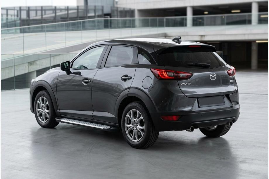 Mazda CX-3 2015– Sidosteg Allmond Grey (2 st, aluminium) Image