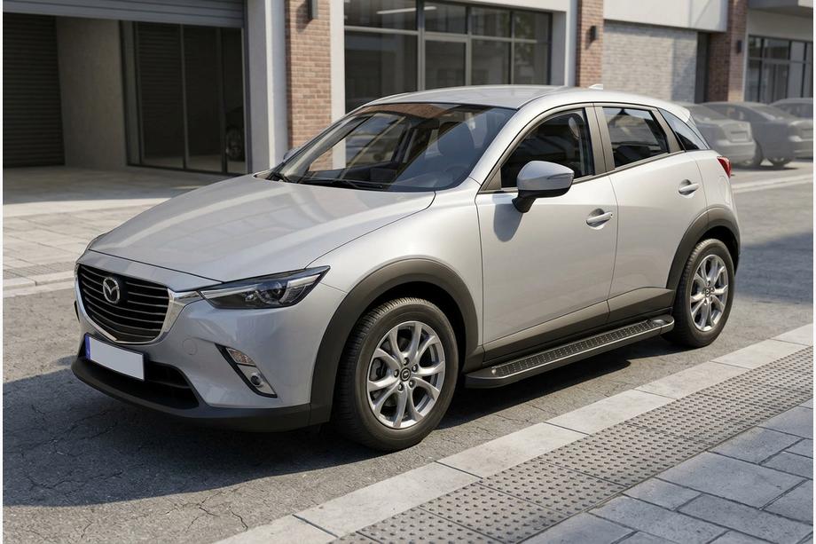 Mazda CX-3 2015– Sidosteg Allmond Black (2 st, aluminium) Image