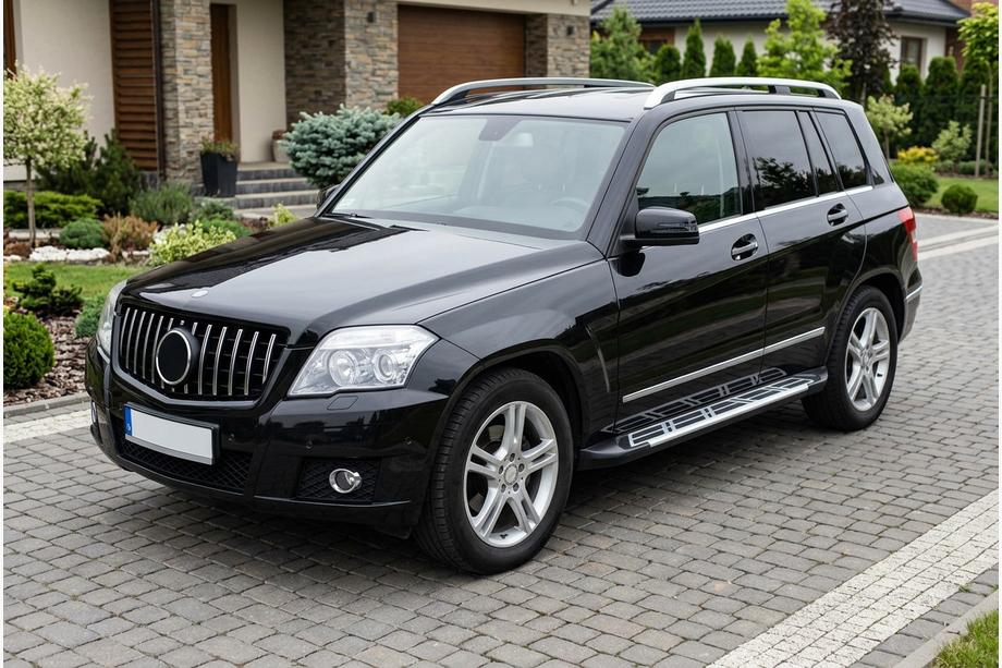 Mercedes GLK class X204 2008–2015 Sidosteg Sunrise (2 st, aluminium) Image
