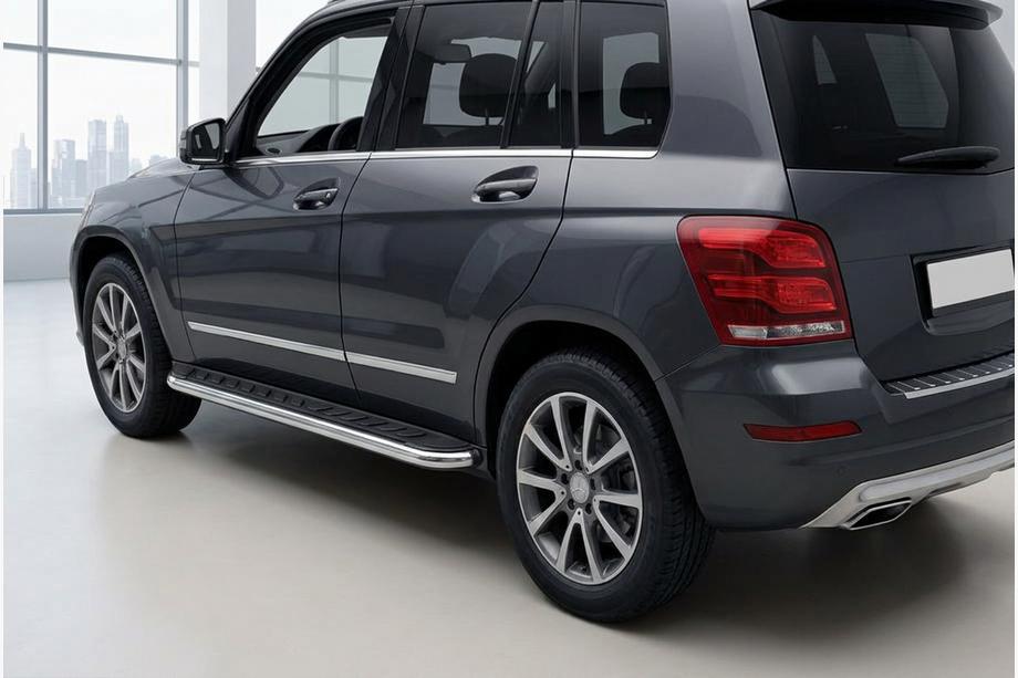 Mercedes GLK class X204 2008–2015 Sidosteg Maydos V1 (2 st, aluminium / rostfritt) Image