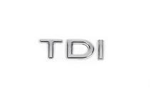 Volkswagen Jetta 2006–2011 TDI-emblem (OEM-utförande) Helkrom foto 1