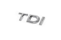 Volkswagen Jetta 2006–2011 TDI-emblem (OEM-utförande) Helkrom foto 4
