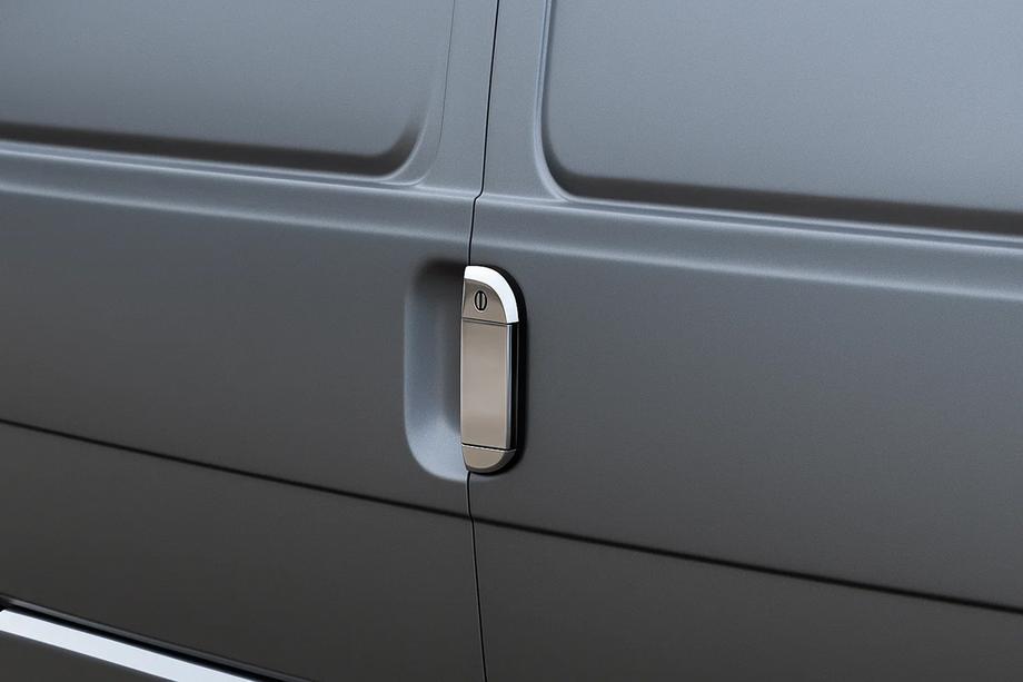 Volkswagen T4 Transporter 1990–2003 Kåpa för bakre dörrhandtag (rostfritt stål) Foto 1