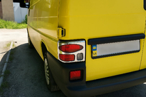 Volkswagen T4 Transporter 1990–2003 Bakljusskydd (2 st, rostfritt stål) Carmos - turkiskt stål foto 5