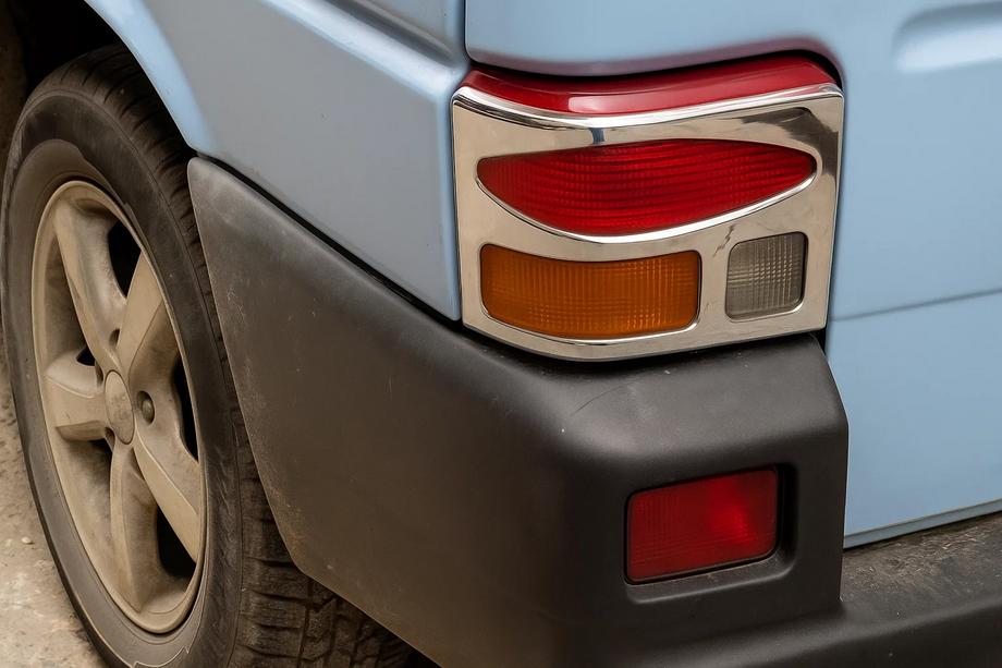 Volkswagen T4 Transporter 1990–2003 Bakljusskydd (2 st, rostfritt stål) Carmos - turkiskt stål Image