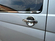 Volkswagen T5 Caravelle 2004–2010 Skydd under dörrhandtag (rostfritt stål) Carmos - turkiskt rostfritt stål, 4 st foto 1