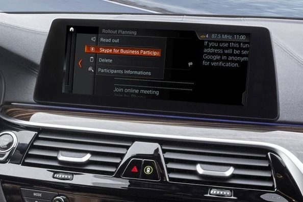 BMW-bilar får programvarupaketet Skype for Business