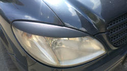 Mercedes Vito W639 2004–2014 Raka strålkastarögonlock (2004-2010, 2 st, plast) Mattsvart foto 4