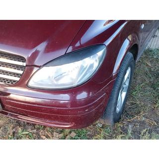 Raka strålkastarögonlock (2004-2010, 2 st, plast) Mercedes Vito W639 2004–2014 foto 2