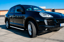 Porsche Cayenne 2003–2010 Sidosteg BlackLine (2 st, aluminium) foto 1