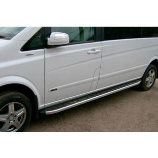 Sidosteg Fullmond (2 st, aluminium) Mercedes Vito W639 2004–2014 foto 2