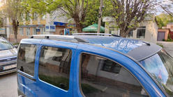 Fiat Doblo I 2005–2010 Kromade takrails Maxi-bas, plastfötter foto 3