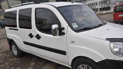 Fiat Doblo I 2005–2010 Kromade takrails Maxi-bas, plastfötter foto 19