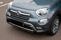 Fiat 500X 2014–2024 Skyddslist för främre stötfångare (rostfritt stål) foto 4