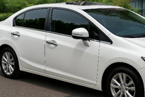 Honda Civic Sedan IX 2011–2016 Yttre fönsterlister OmsaLine (6 st, rostfritt) foto 1