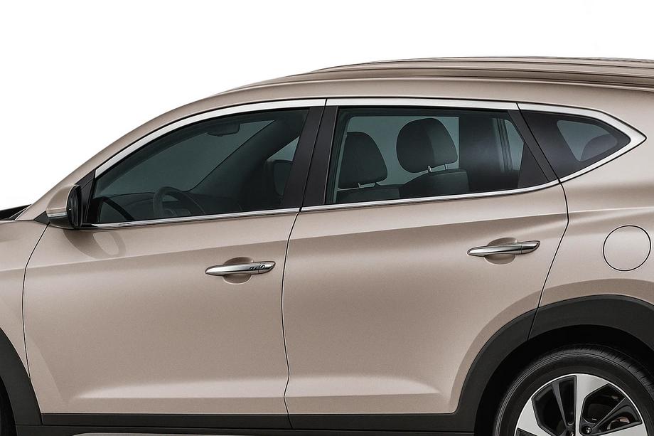 Hyundai Tucson TL 2016–2021 Övre fönsterlister (10 st, rostfritt) Image