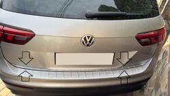 Volkswagen Tiguan 2016–2023 Kantlist för bagagelucka (rostfritt stål) foto 7