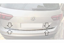 Volkswagen Tiguan 2016–2023 Kantlist för bagagelucka (rostfritt stål) foto 4
