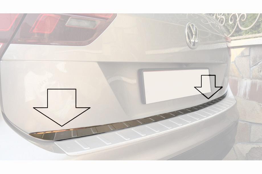 Volkswagen Tiguan 2016–2023 Kantlist för bagagelucka (rostfritt stål) Image