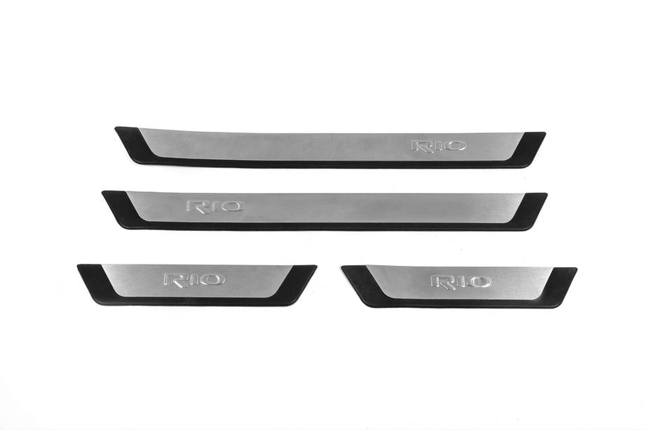 Kia Rio 2012–2017 Tröskellister Flexill (4 st, rostfritt stål) Image