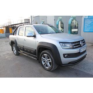 Främre dubbel frontbåge Vegas 76/42 2010-2016 (svart) Volkswagen Amarok 2010–2022 foto 2