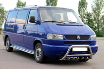 Volkswagen T4 Transporter 1990–2003 Frontbåge WT003 60 mm (rostfritt) 50 mm, med text foto 5