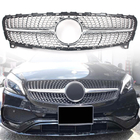 Mercedes A-class W176 2012–2018 Frontgrill Diamond Silver (2015-2018) foto 1