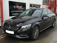 Mercedes C-class W205 2014–2021 Framgrill Diamond Silver (för Avantgarde/AMG-Line/C43 AMG) 2018+, med kamera foto 14