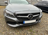 Mercedes C-class W205 2014–2021 Framgrill Diamond Silver (för Avantgarde/AMG-Line/C43 AMG) 2018+, med kamera foto 2