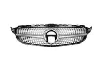Mercedes C-class W205 2014–2021 Framgrill Diamond Silver (för Avantgarde/AMG-Line/C43 AMG) 2018+, med kamera foto 11