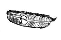 Mercedes C-class W205 2014–2021 Framgrill Diamond Silver (för Avantgarde/AMG-Line/C43 AMG) 2018+, med kamera foto 13