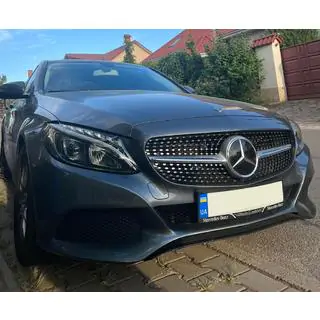 Framgrill Diamond Silver (för Avantgarde/AMG-Line/C43 AMG) foto 4