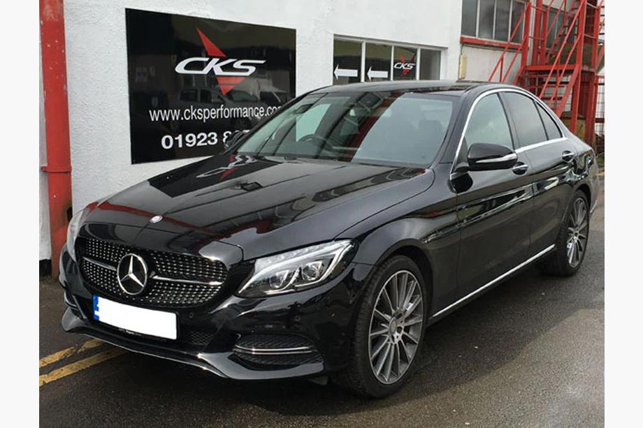 Mercedes C-class W205 2014–2021 Framgrill Diamond Silver (för Avantgarde/AMG-Line/C43 AMG) Foto 14