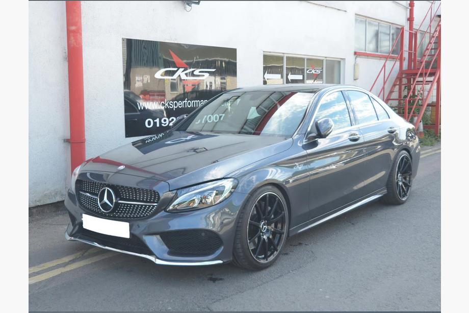 Mercedes C-class W205 2014–2021 Framgrill Diamond Silver (för Avantgarde/AMG-Line/C43 AMG) Foto 18