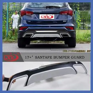 Främre och bakre läppspoiler (2016-2018) Hyundai Santa Fe 3 2012–2018 foto 2