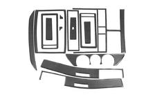 Volkswagen Polo 2001–2009 Instrumentpanelslister (2001-2005) Aluminium foto 4