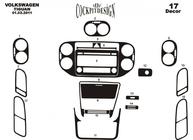 Volkswagen Tiguan 2007–2016 Instrumentpanelslister (2011-2015) Aluminium foto 7
